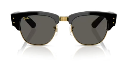 Sonnenbrille RAY BAN - 0RB0316S - Mega clubmaster - 6826J5 - Schwarz auf gold - Größe(n) 53 (XL)