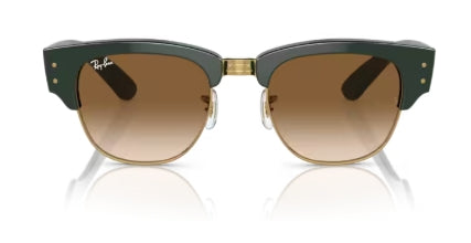 Sonnenbrille RAY BAN - 0RB0316S - Mega clubmaster - 136851 - Grün auf gold - Größe(n) 53 (XL)