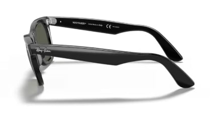Sonnenbrille RAY BAN - 0RB2140 - Wayfarer - 901/58 - Schwarz - Glasfarbe Grün -Polarisiert - Größe(n) 54 (XXL)