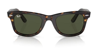 Sonnenbrille RAY BAN - 0RB2140 - Wayfarer - 135931 Havana - Glasfarbe Grün - Größe(n) 50 (L)