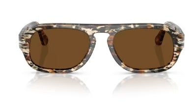 Sonnenbrille PERSOL - 0PO3369S - 122157 - Amber brown/pirate black - Größe(n) 54 (L)