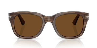Sonnenbrille PERSOL - 0PO3372S - 120857 - Braun gestreift - Größe(n) 55 (XL)