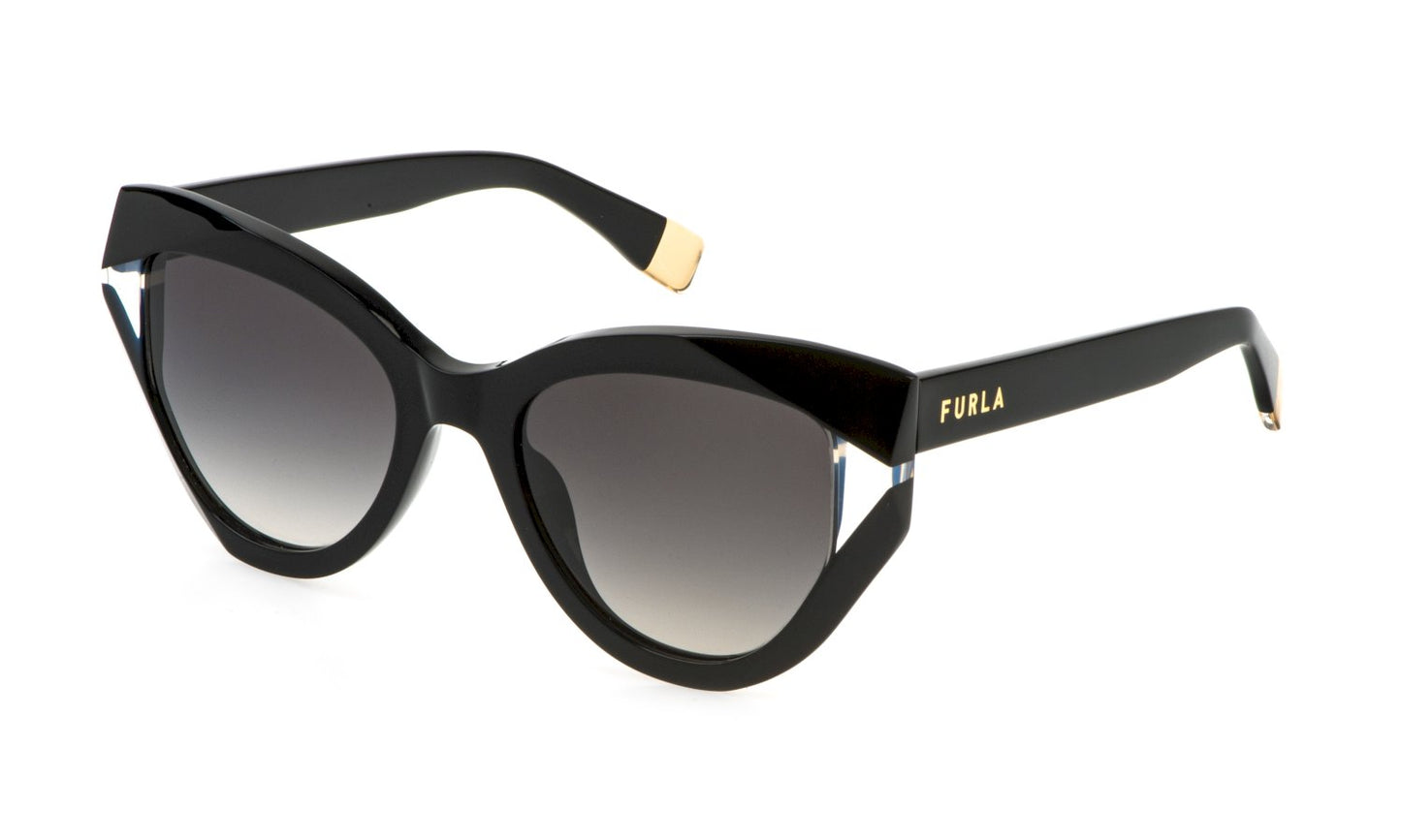 SONNENBRILLE FURLA - Sfu886v - sunglasses furla - Farbe: 700Y - SHINY BLACK