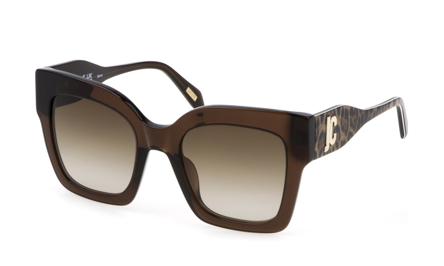 Sonnenbrille Just cavalli - Sjc019 - sunglasses just cavalli - Farbe: 0AAK - SHINY TRANSP.BROWN