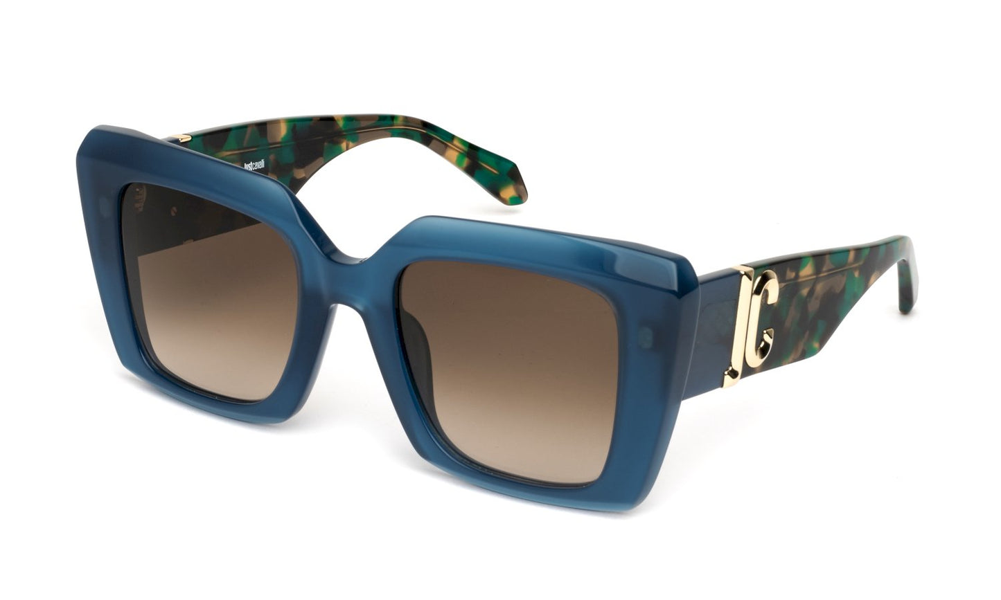 Sonnenbrille just cavalli - Sjc104 - 0D99 - SHINY OPAL DARK BLUE - Größe 51