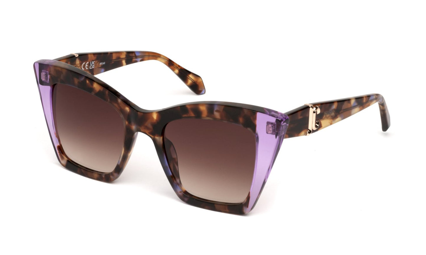 Sonnenbrille just cavalli - Sjc106v - 0ANH - SHINY BROWN/VIOLET HAVANA - Größe 52