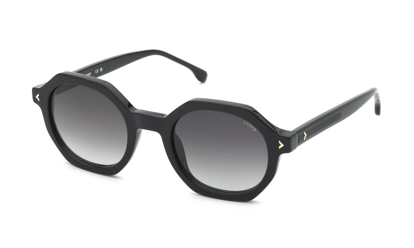 SL4383 - sunglasses lozza - 0700 - SHINY BLACK - Größe : 50