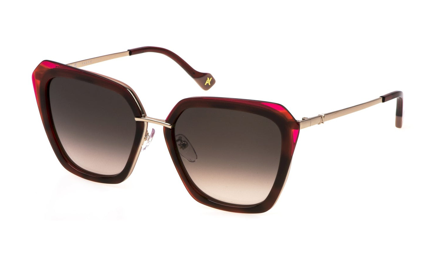 Sonnenbrille yalea Sya149 - 0E59 - SHINY RED GOLD W/COLOURED PARTS - Größe 56