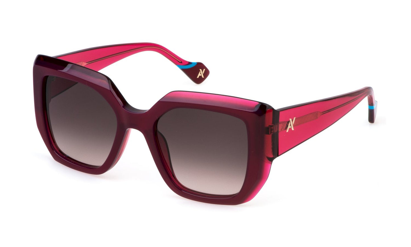 Sonnenbrille yalea - sya152 - 06A4 - VIOLET+RED - Größe: 52