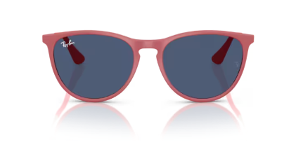 Sonnenbrille Ray Ban 0RJ9060S - Junior erika - 718071 - Rubber fucsia - Größe(n) 50 (M) - Sofort Lieferbar