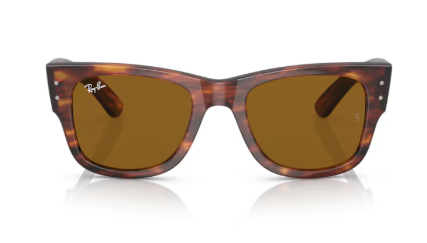 Sonnenbrille Ray Ban 0RB0840S - Mega wayfarer - 954/33 - Havana gestreift - Größe(n) 51 (M