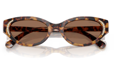 Sonnenbrille Swarovski- 0SK6030 - 104073 - Havana medio - Größe(n) 52 (S)
