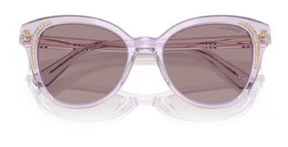 Sonnenbrille Swarovski- 0SK6031 - 1079LA - Flieder transparent - Größe(n) 53 (L)