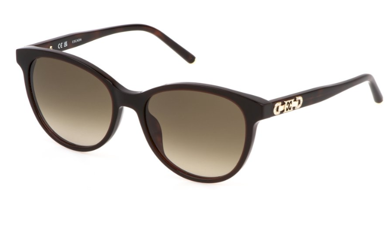 Sonnenbrille Escada - Sese 60s - sunglasses escada - 0752 - SHINY DARK HAVANA - 55- 140