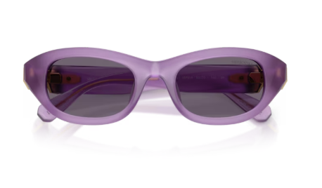 Sonnenbrille Swarovski - 0SK6036U - Farbe : 10751A - Milky violett - Größe(n) 50 (XS)