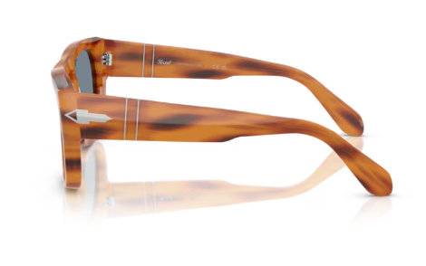 Sonnenbrille Persol 960/56 - Braun gestreift - Größe 54 (L) - sunglasses Persol