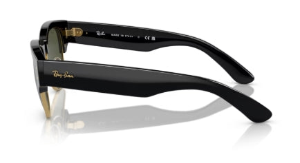 Sonnenbrille RAY BAN - 0RB0316S - Mega clubmaster - 901/31 - Schwarz auf gold - Größe(n) 50 (L)