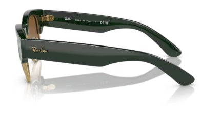 Sonnenbrille RAY BAN - 0RB0316S - Mega clubmaster - 136851 - Grün auf gold  - Größe(n) 53 (XL)