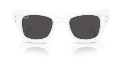 Sonnenbrille RAY BAN - 0RB4940 - Wayfarer puffer 671/87 - Weiß - Größe(n) 47 (M)