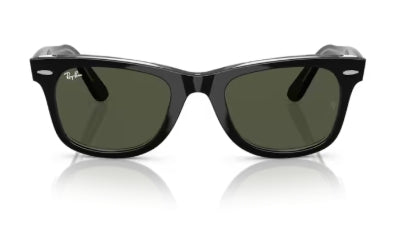 Sonnenbrille RAY BAN - 0RB2140 - Wayfarer 129431 - Schwarz auf transparent - Größe(n) 50 (L)