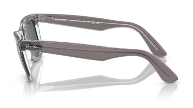 Sonnenbrille RAY BAN - 0RB2140 - Wayfarer 6773R5 - Grau auf transparent - Größe(n) 54 (XXL)