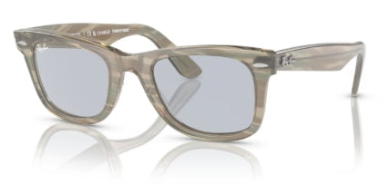 Sonnenbrille RAY BAN - 0RB2140 - Wayfarer - 1387GG - Grau gestreift selbsttönend - Größe(n) 50 (L)