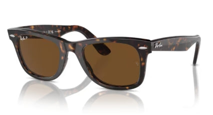 Sonnenbrille RAY BAN - 0RB2140 - Wayfarer 902/57 - Tortoise - Glasfarbe Braun  Größe(n) 50 (L)