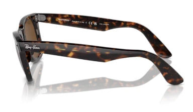 Sonnenbrille RAY BAN - 0RB2140 - Wayfarer 902/57 - Tortoise - Glasfarbe Braun  Größe(n) 50 (L)