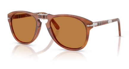 Sonnenbrille PERSOL - 0PO0714SM - Steve mcqueen - 96/73 - Terra di siena - Größe(n) 54 (L)
