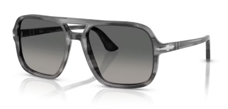 Sonnenbrille PERSOL - 0PO3328S - 119271 - Grau gestreift - Größe(n) 58 (XL)