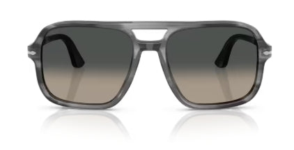 Sonnenbrille PERSOL - 0PO3328S - 119271 - Grau gestreift - Größe(n) 58 (XL)