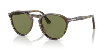 Sonnenbrille PERSOL - 0PO3286S - 11564E - Grün gestreift - Größe(n) 51 (S)
