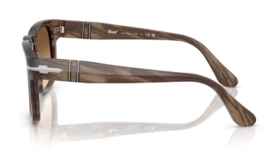 Sonnenbrille PERSOL - 0PO3333S - Elio - 120851 - Braun gestreift - Größe(n) 54 (L)