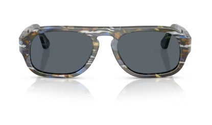 Sonnenbrille PERSOL - 0PO3369S - 1222R5 - Frost grey/nautical blue - Größe(n) 56 (XL)