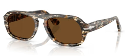 Sonnenbrille PERSOL - 0PO3369S - 122157 - Amber brown/pirate black - Größe(n) 54 (L)