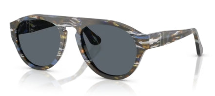 Sonnenbrille PERSOL - 0PO3370S - 1222R5 - Frost grey/nautical blue - Größe(n) 53 (M)