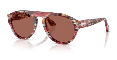 Sonnenbrille PERSOL - 0PO3370S - 1220H2 - Cyclamen/khaki - Größe(n) 56 (XL)