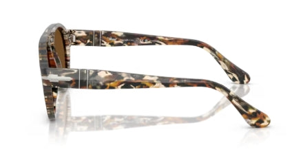 Sonnenbrille PERSOL - 0PO3370S - 122157 - Amber brown/pirate black - Größe(n) 56 (XL)