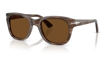 Sonnenbrille PERSOL - 0PO3372S - 120857 - Braun gestreift - Größe(n) 53 (L)