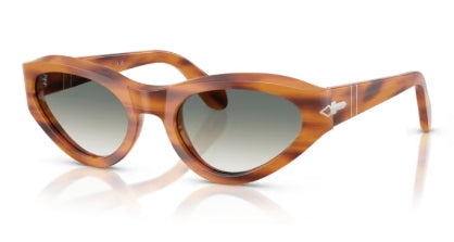 Sonnenbrille PERSOL - 0PO0052S - 960/3A - Braun gestreift - Größe(n) 53 (M)