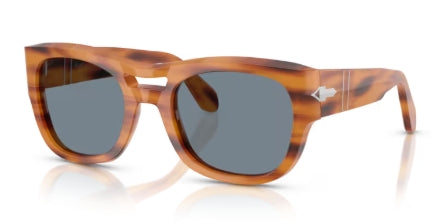 Sonnenbrille PERSOL - 0PO0064S - 960/56 - Braun gestreift - Größe(n) 54 (L)