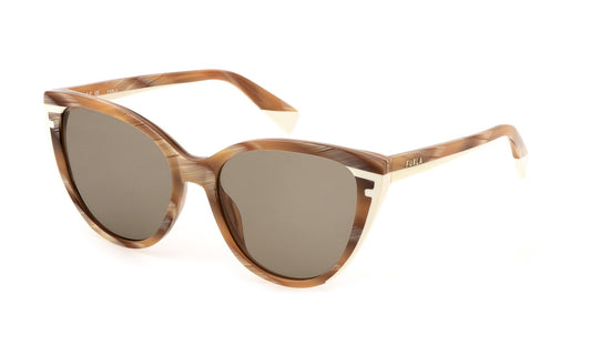 Sonnenbrille Furla - Sfu783 - sunglasses furla - Farbe: 092M - SHINY HONEY HORN