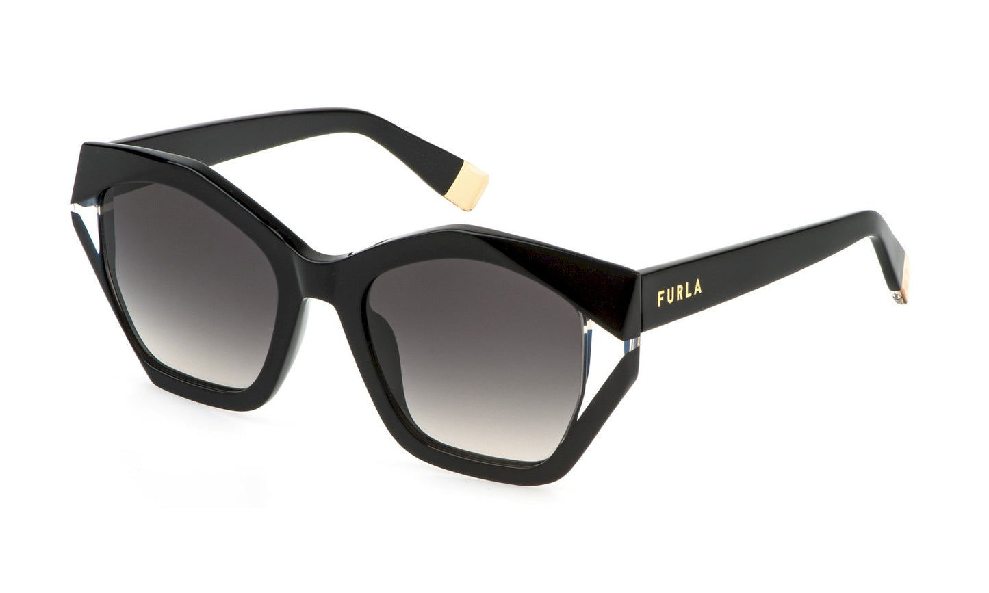 SONNENBRILLE  FURLA - Sfu885v - sunglasses furla - Farbe: 700Y - SHINY BLACK