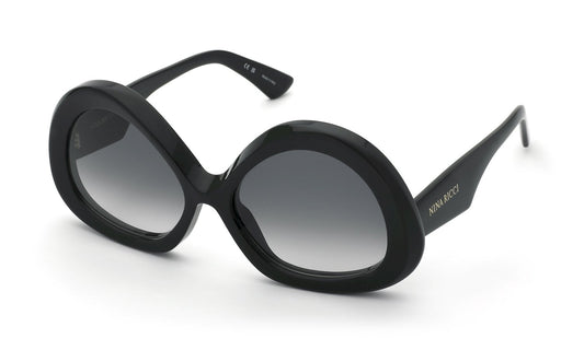 SONNEBRILLE NINA RICCI - Snr403 - sunglasses nina ricci - Farbe: 0700 - SHINY BLACK