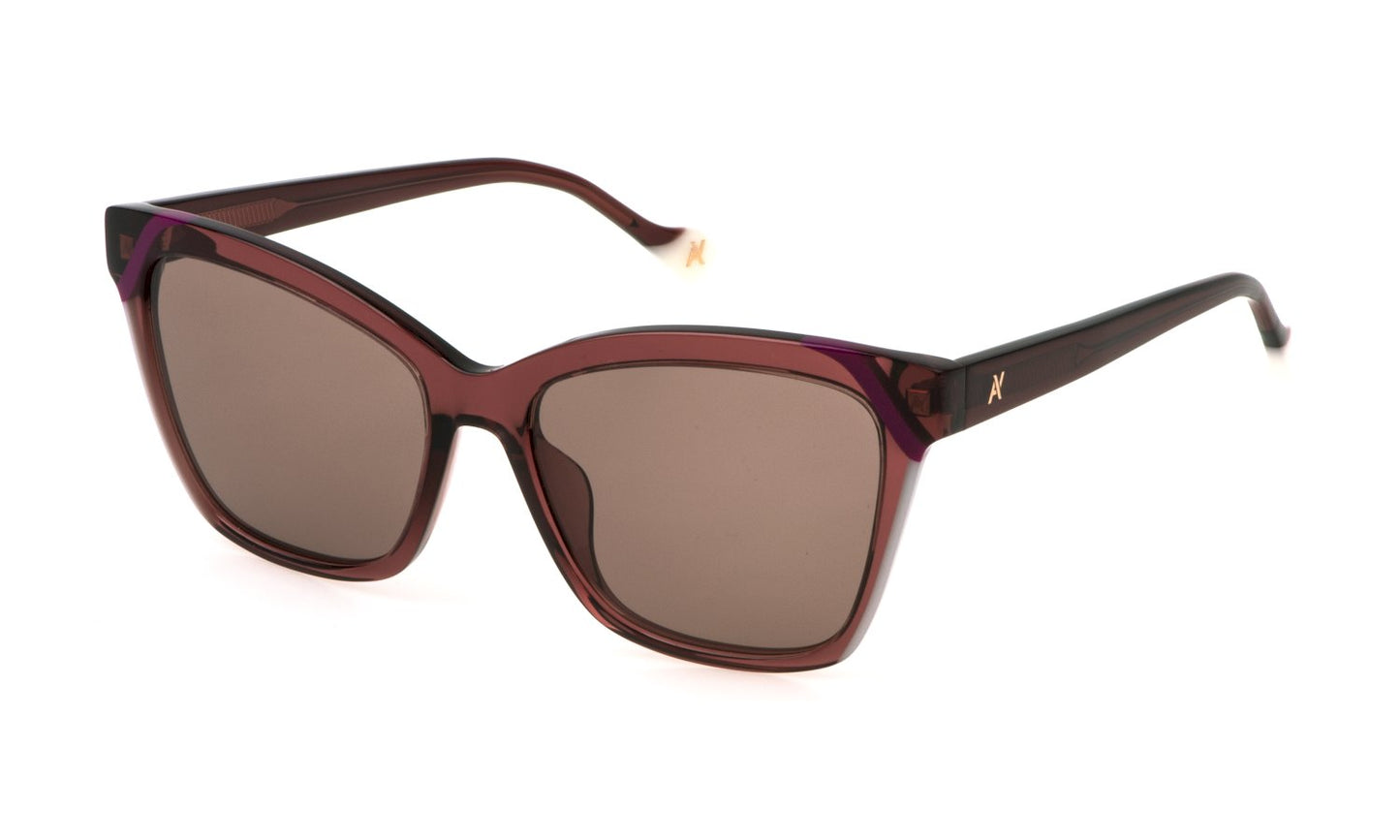 Sonnenbrille  yalea Sya144 - 0AFD - SHINY TRANSP.RASPBERRY -Größe 55