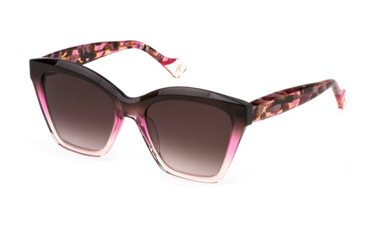 Sonnenbrille 154 yalea - 0ACZ - SHINY BROWN GRAD.POWDER/PINK - Größe 54