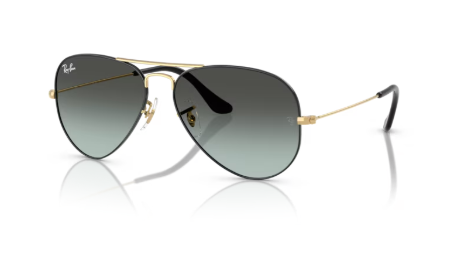 Sonnenbrille Ray Ban - 0RB3025 - Aviator large metal - 9271GK - Schwarz auf arista - Größe(n) 58 (XL) - Sofort Lieferbar