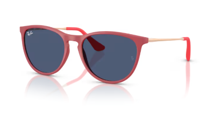 Sonnenbrille Ray Ban 0RJ9060S - Junior erika - 718071 - Rubber fucsia -  Größe(n) 50 (M) - Sofort Lieferbar