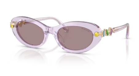 Sonnenbrille Swarovski 0SK6042 - 1079LA - Flieder transparent - Größe(n) 53 (XXL)