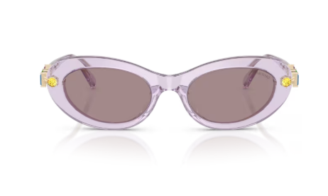 Sonnenbrille Swarovski 0SK6042 - 1079LA - Flieder transparent - Größe(n) 53 (XXL)